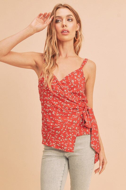 4bd6f01c-fc8b-4f2b-a11d-9bf73cfc8f87-Max Aemi + Co Ditsy Floral Surplice Adjustable Straps Cami - Image 1